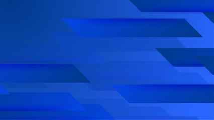 Abstract geometrical blue banner background. illustration vector design