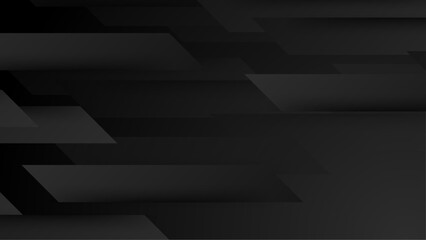 Abstract banner web black geometric overlapping technology corporate design background.