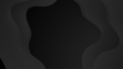 Abstract banner web black geometric overlapping technology corporate design background.