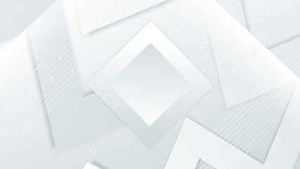 Abstract white background with 3d modern trendy fresh color for presentation design, flyer, social media cover, web banner, tech banner