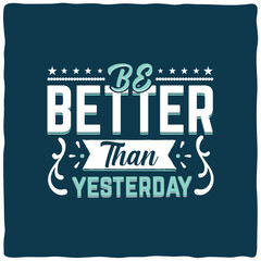 Vector be strong and happy typography design 