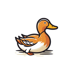 Obraz premium VECTOR ICON OF A DUCK FLAT DESIGN