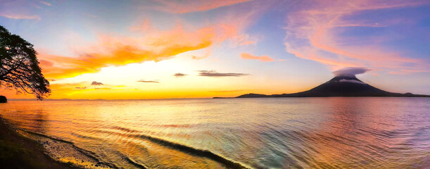 Volcanic sunset