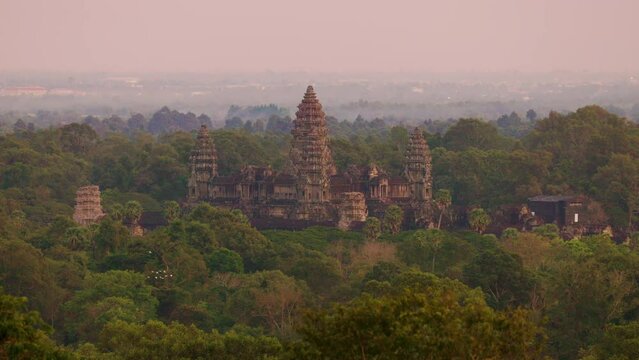 The famous Angkor Wat ruins in Cambodia