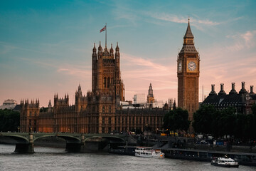 Fototapeta na wymiar Big Ben and the Houses of Parliament