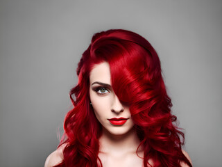 Obraz premium Model with red hair