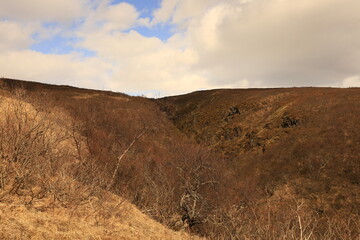 View on a mountain in the Kaftafell National Park was a national park located between Kirkjubæjarklaustur, typically referred to as Klaustur, and Höfn in the south of Iceland.