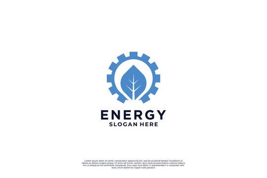 Energy logo design. Solar energy logo inspiration.