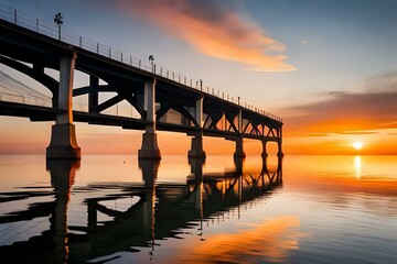 pier at sunset