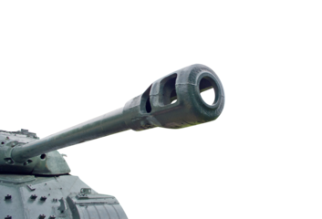  Old military tank isolated 