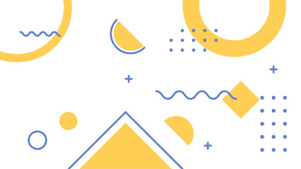 Memphis design, retro elements for web, vintage, advertisement, commercial banner, poster, leaflet, billboard, sale. Collection trendy halftone vector geometric shapes.