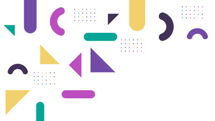 Memphis design background. Abstract memphis background. Geometric elements in memphis background