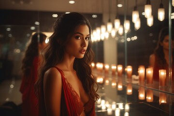 Indian Model in Enchanting Traditional Dress