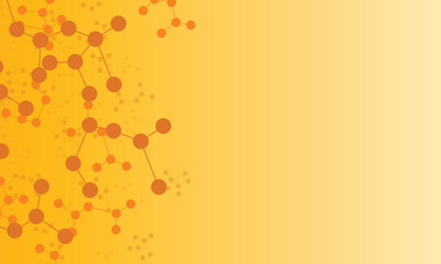 Molecules structure background.