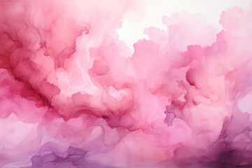 Fototapeta premium Abstract watercolor pink background. AI generative.