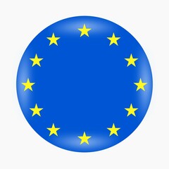 European Union logo in circle shape for Independence Day.