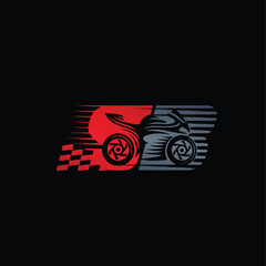 background with a motorcycle