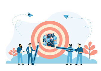 Business motivation. Finance target. Solution searching. Goals and objectives, business grow, business plan, goal setting concept. 