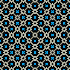 Multi color seamless abstract pattern. Background and backdrop. Multi Colored. Colorful ornamental design. Colored mosaic ornaments. Vector graphic illustration. EPS10.