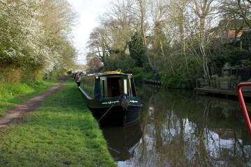 Barge on the Shropshire Union canal