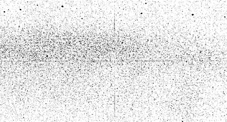 Abstract vector noise. Small particles of debris and dust. Distressed uneven background. Grunge texture overlay with fine grains isolated on white background. Vector illustration. EPS10.