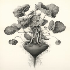 hand drawn flower