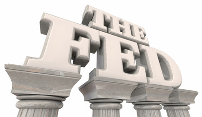 The Fed Money Economy Policy Federal Reserve Board Interest Rates 3d Illustration