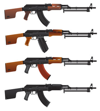 Soviet Light Machinegun / Ai Illustrator