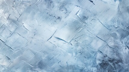  a blue and white abstract painting of ice crystals and ice flakes.  generative ai