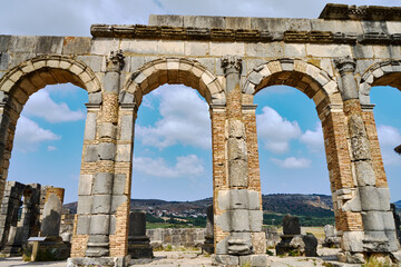 roman amphitheater in Volubilis