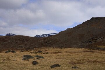 Mountain view located in the Vatnajökull National Park in the south of Iceland