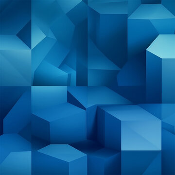  3d background in blue tones. series of backgrounds for design. copy space. Generative AI © Margo_Alexa
