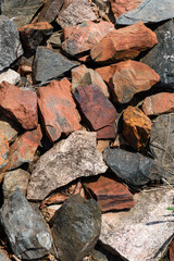 Pile of Rocks Left Over From Mining Operation