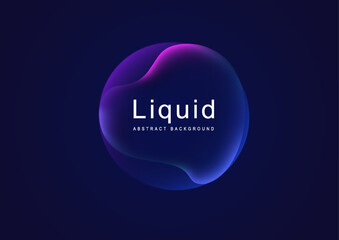 Gradient neon color sphere. Round holographic gradients. Glowing bright liquid gradient shape. Curved line for banner and flyer, social media. Vector twirl.