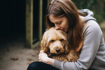 An image highlighting the role of pets in providing emotional support.
