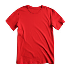 Red t-shirt isolated on transparent background PNG