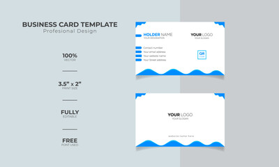 Creative unique, Professional, Luxury, Modern and simple corporate business visiting card design template ideas for personal identity stock illustration