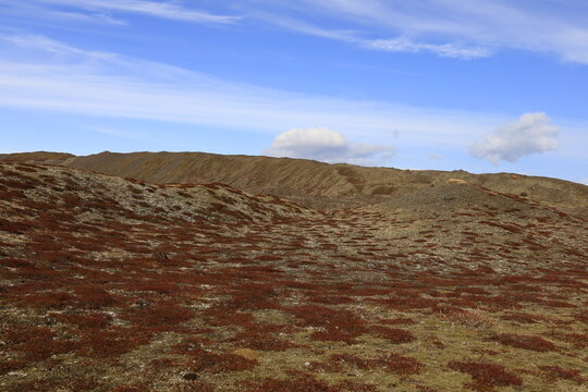 View on a mountain in the Skaftafell National Park was a national park, situated between Kirkjub&aelig;jarklaustur and H&ouml;fn in the south of Iceland