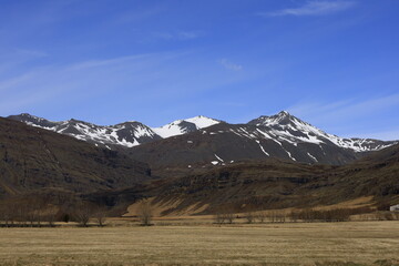  Mountain view in Vatnajökull National Park in South Iceland