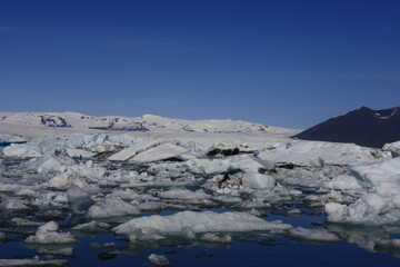 Jökulsárlón is a large glacial lake located in the south of the Vatnajökull glacier between the Vatnajökull National Park and the town of Höfn,appeared between 1934 and 1935
