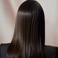 Naklejka premium Professional Hair Extensions Illustrations: Eye-Catching Illustrations of Gorgeous and Beautiful Hair Extensions, generative AI