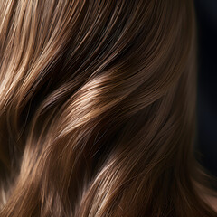 Naklejka premium Professional Hair Extensions Illustrations: Eye-Catching Illustrations of Gorgeous and Beautiful Hair Extensions, generative AI