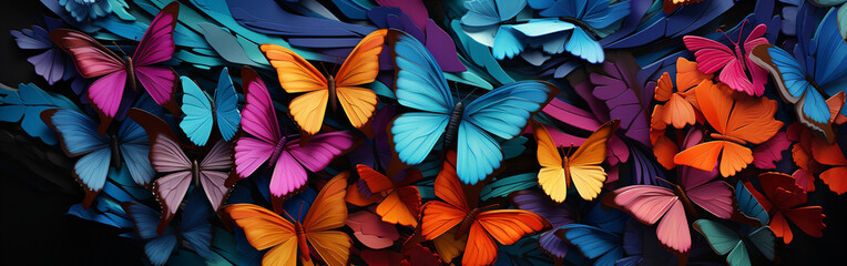 Fototapeta na wymiar colorful butterfly background
