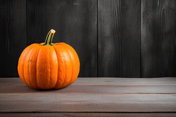Pumpkin on wooden background