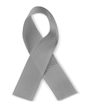 Gray Awareness Ribbon - Borderline Personality Disorder Ribbon, BPD Ribbon, Asthma Ribbon, Aphasia Ribbon, Allergies Ribbon