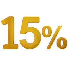 3D 15 percent illustration