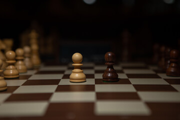 chess on chess board game
