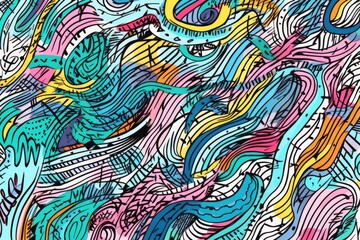pen or marker scribble background texture, AI generated - obrazy, fototapety, plakaty