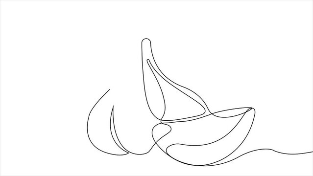 Animation in continuous line style