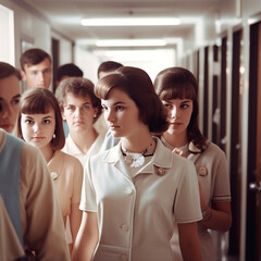 Obraz premium 1960's High School